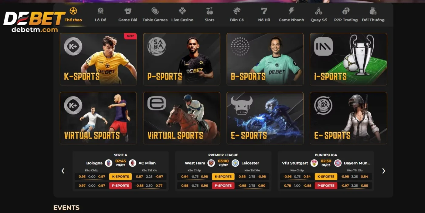 DEBET - Nhà cái cá độ bóng đá online đẳng cấp Châu Âu tại hairsmashing.sa.com 10 Giao Diện Thông Minh
